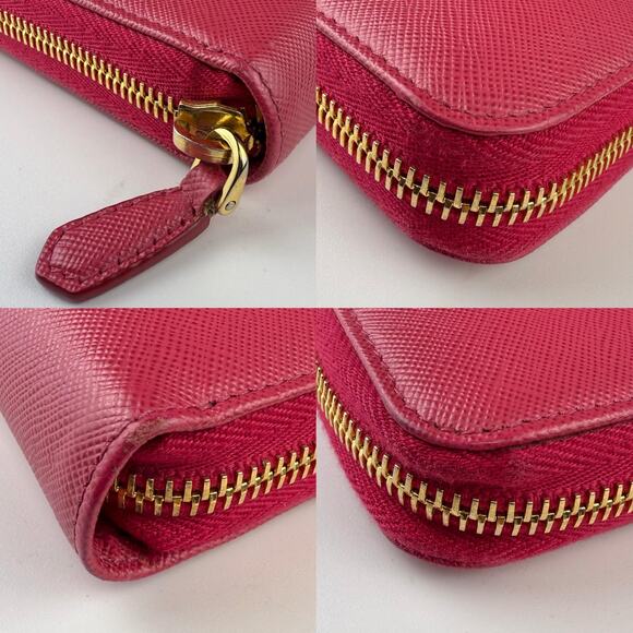 B131💎✨Authentic Prada Large Saffiano Leather Wallet Pink - Picture 3 of 4